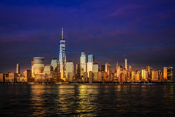 Sunset at Lower Manhattan, NY