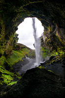 Kvernufoss waterfall in south of Iceland